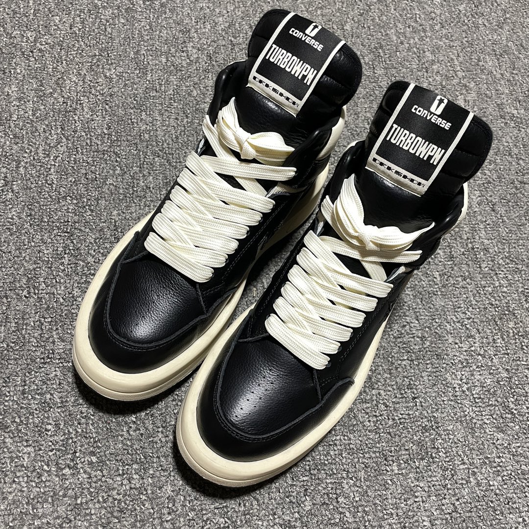 Converse TURBOWPN Mid Rick Owens DRKSHDW Oyster BLACK (A03945C)