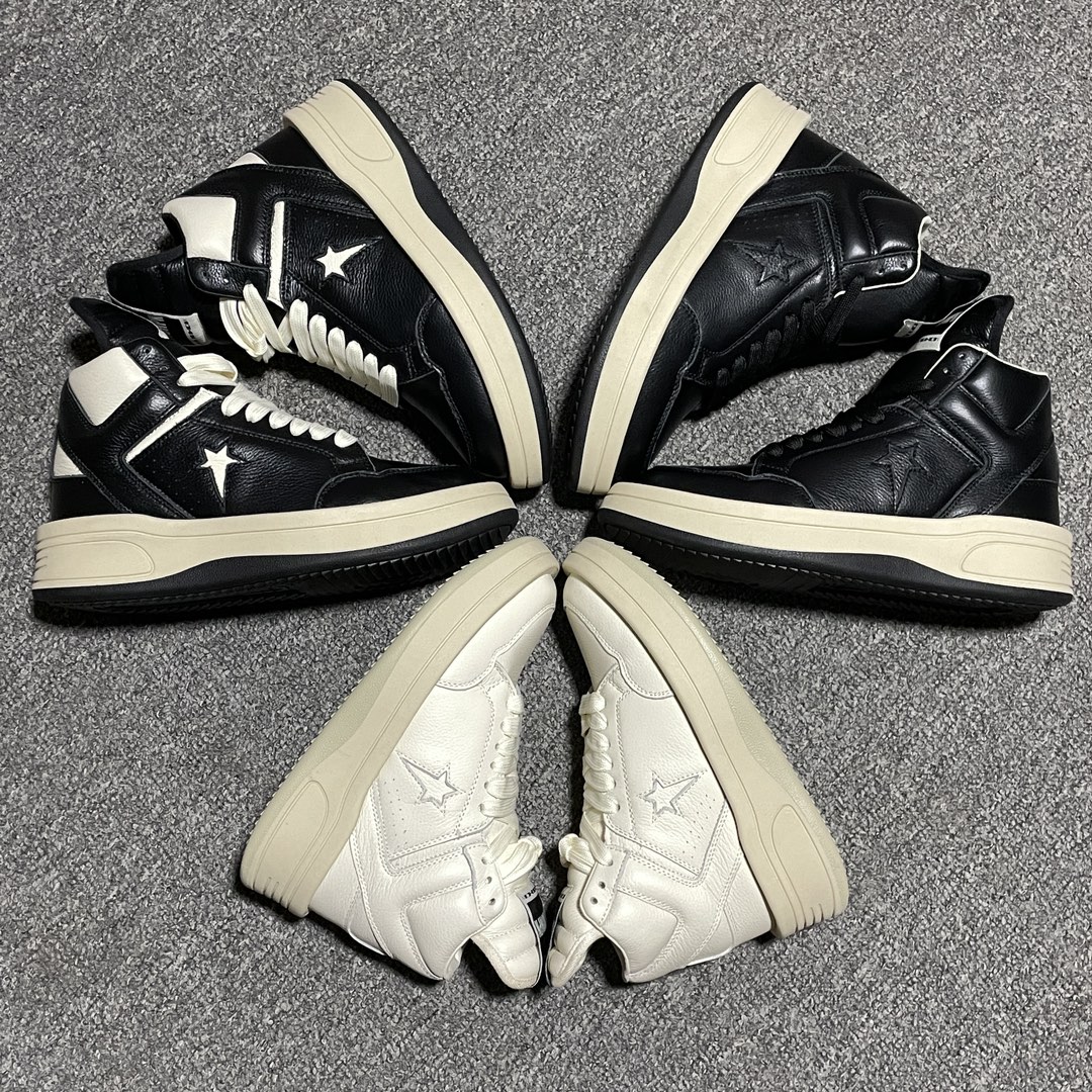 Converse TURBOWPN Mid Rick Owens DRKSHDW Oyster BLACK (A03945C)