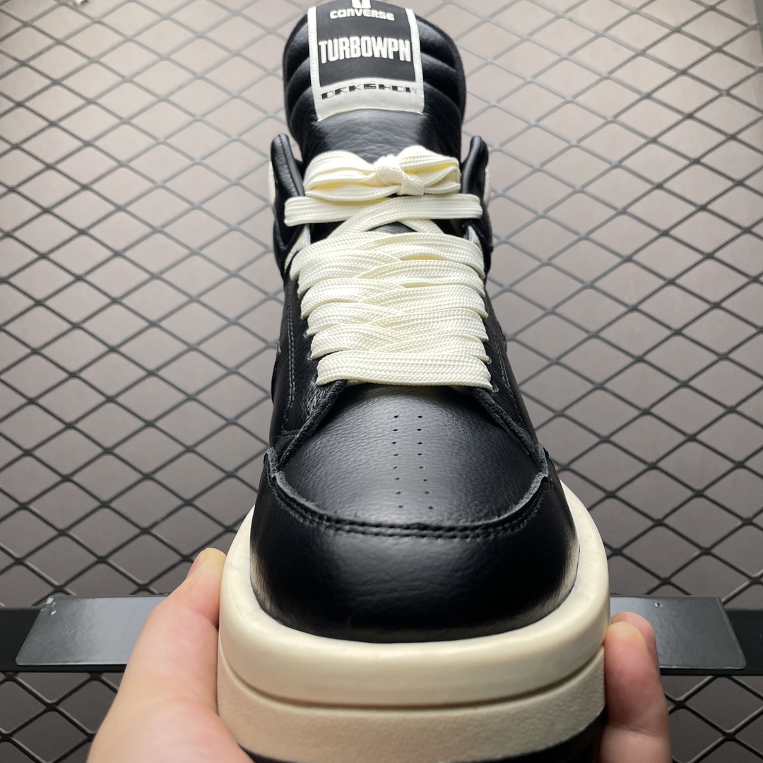 Converse TURBOWPN Mid Rick Owens DRKSHDW Oyster BLACK (A03945C)