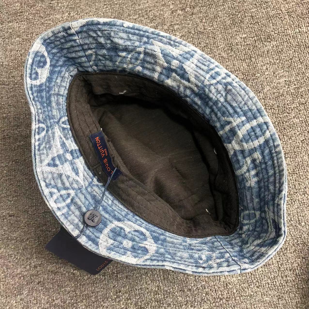 LOUIS VUITTON washed denim bucket hat（A2MT2）（2色展開）