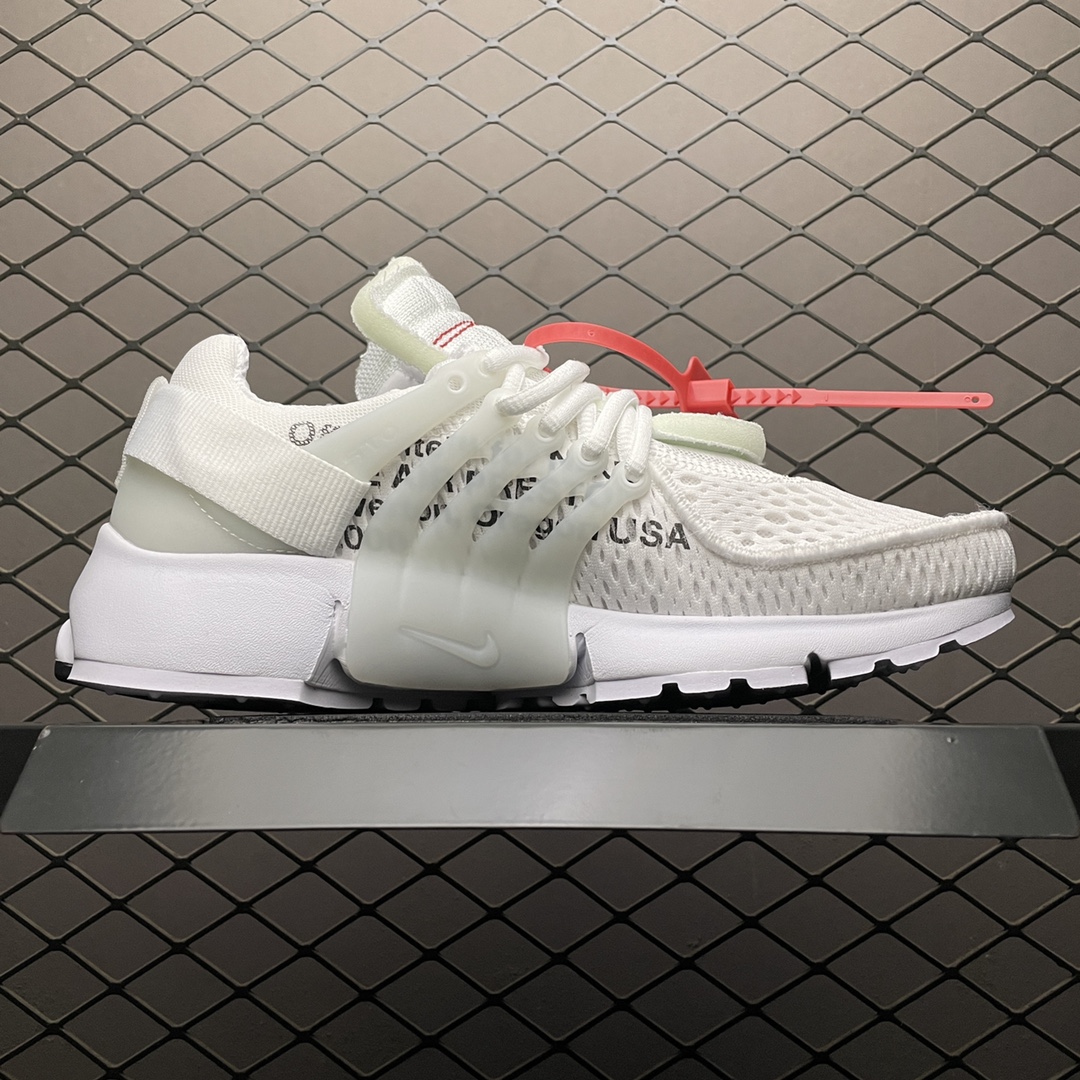 Off-White × Nike Air Presto "White/Black/Cone"(AA3830-100)