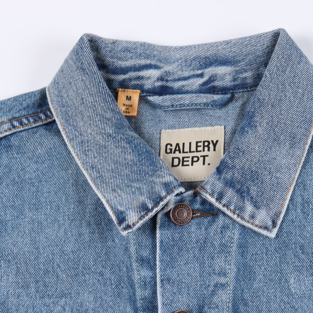 GALLERY DEPT 22FW English letter printed denim jacket（AJV60080INDI）