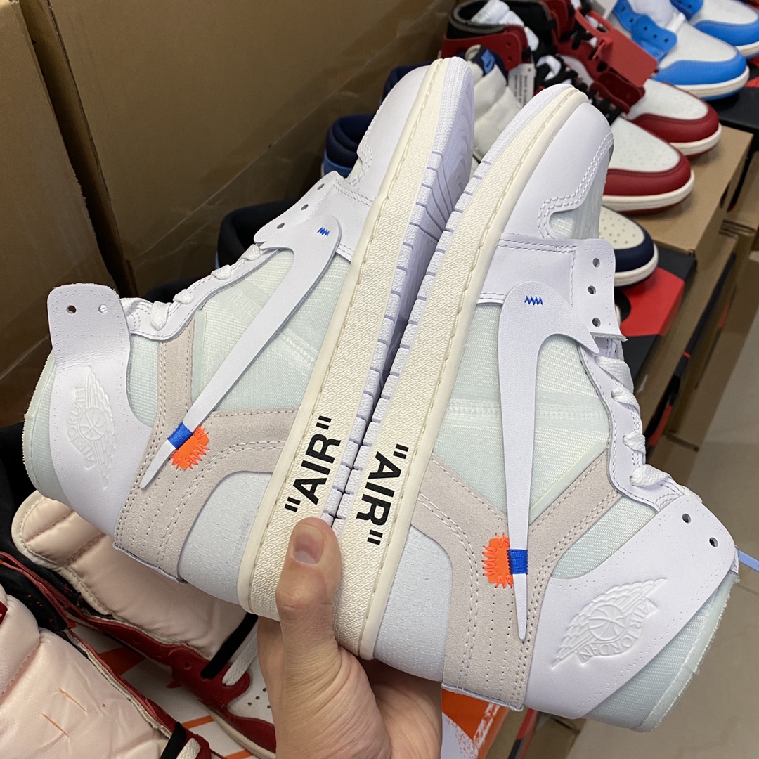 【LJR】OFF-WHITE × NIKE AIR JORDAN 1 WHITE LJR  (AQ0818-100)