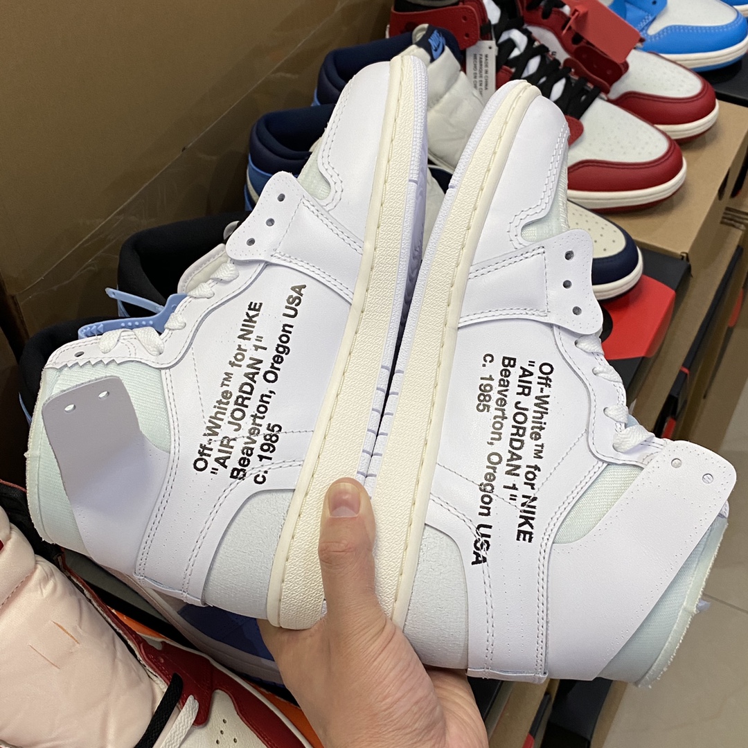 【LJR】OFF-WHITE × NIKE AIR JORDAN 1 WHITE LJR  (AQ0818-100)