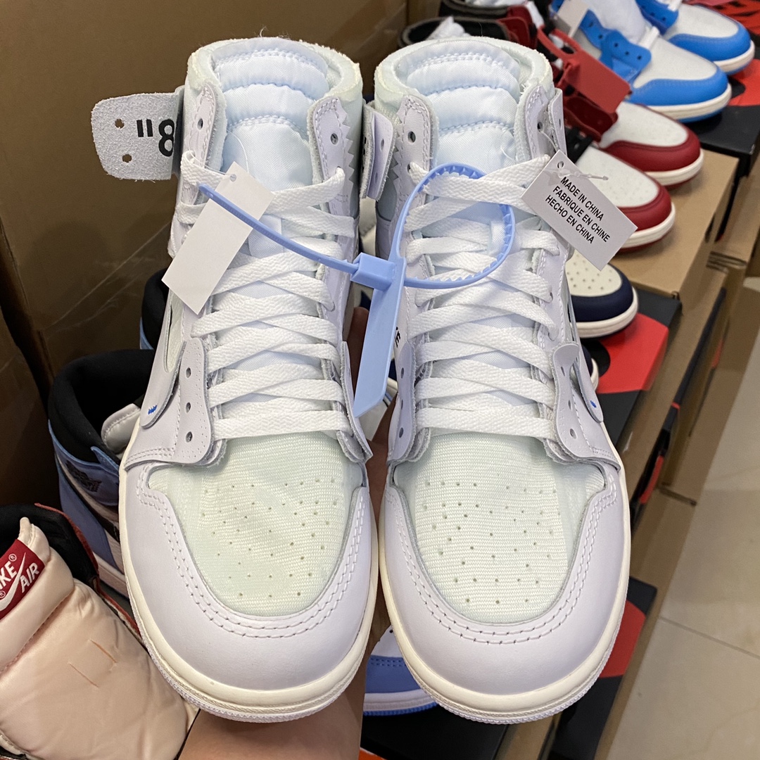 【LJR】OFF-WHITE × NIKE AIR JORDAN 1 WHITE LJR  (AQ0818-100)