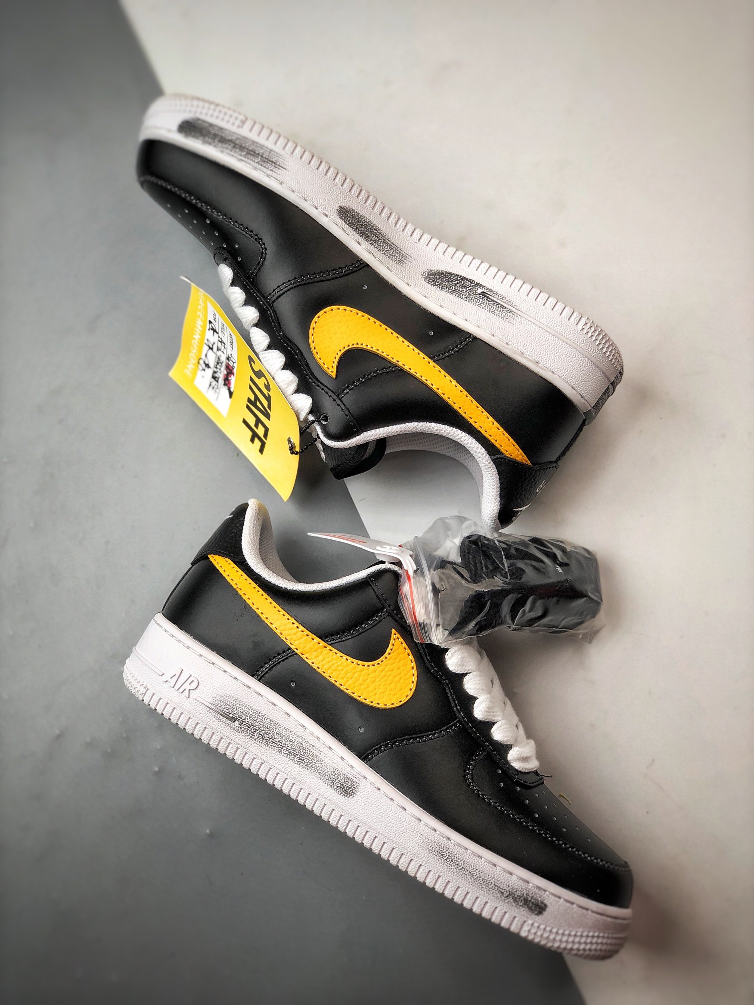 Peaceminusone × Nike Air Force 1 Low Para Noise "Black" (AQ3692-003)