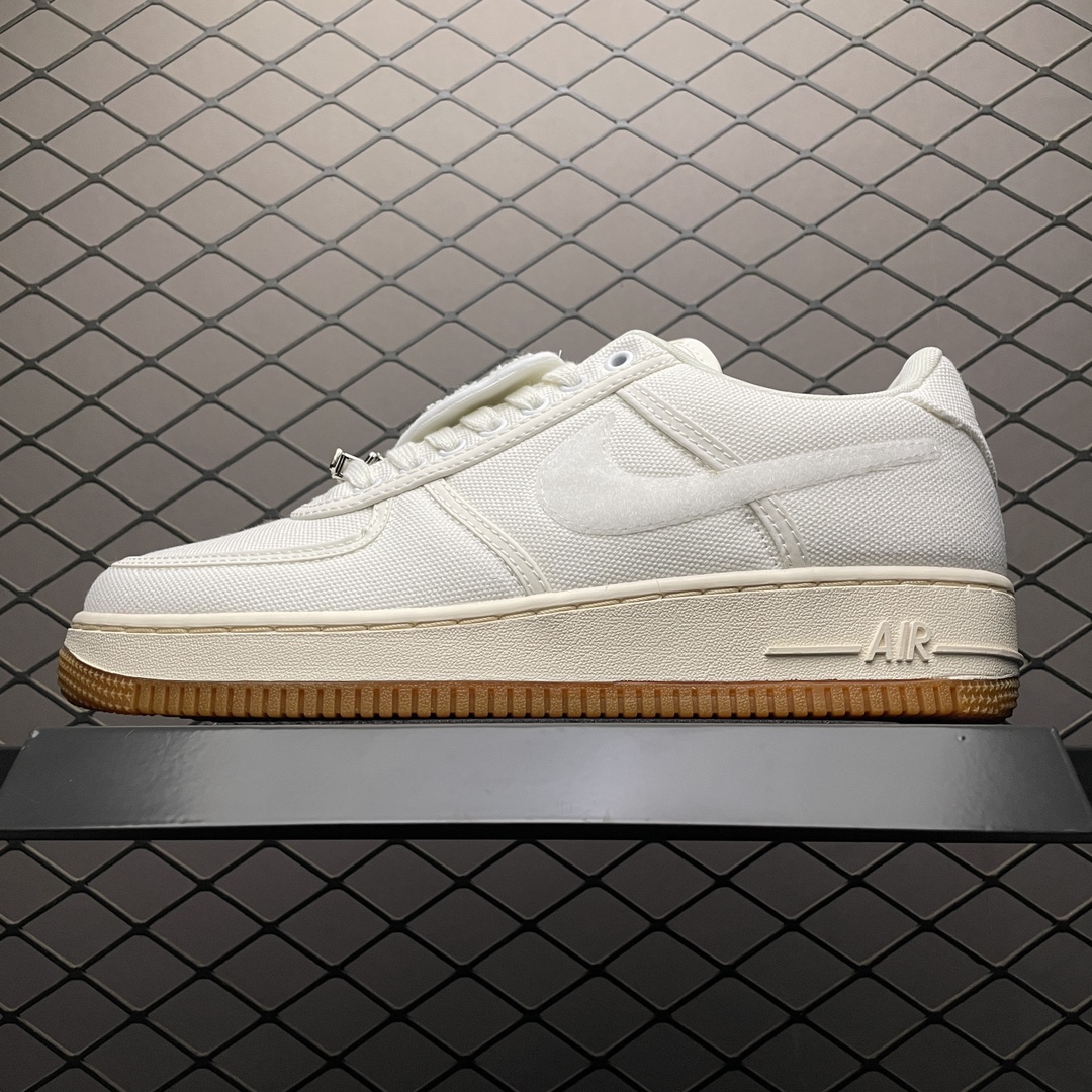 TravisScott x Nike Air Force 1 Low Sail joint sneakers（AQ4211-101）
