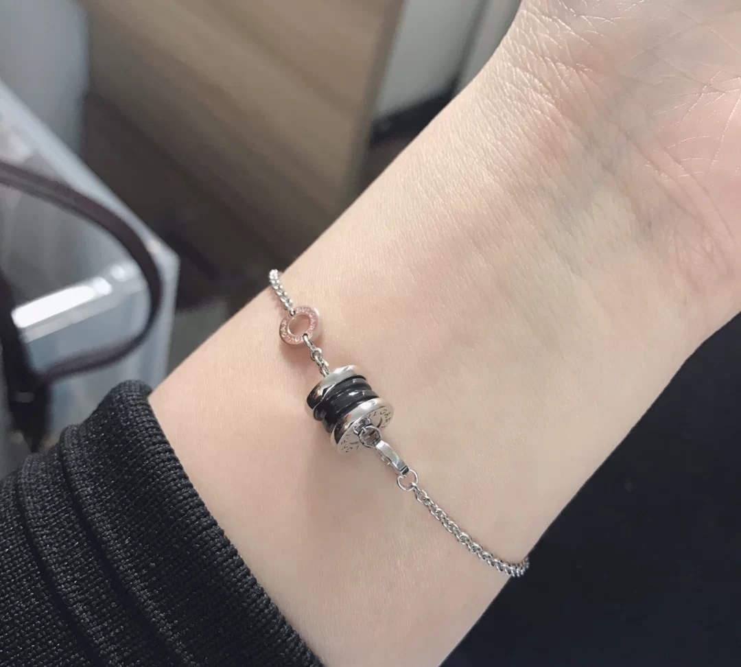 ブルガリ/BVLGARI セーブ・ザ・チルドレン ブレスレット ブラックセラミック/Ag925（BR85748-352651-银色）