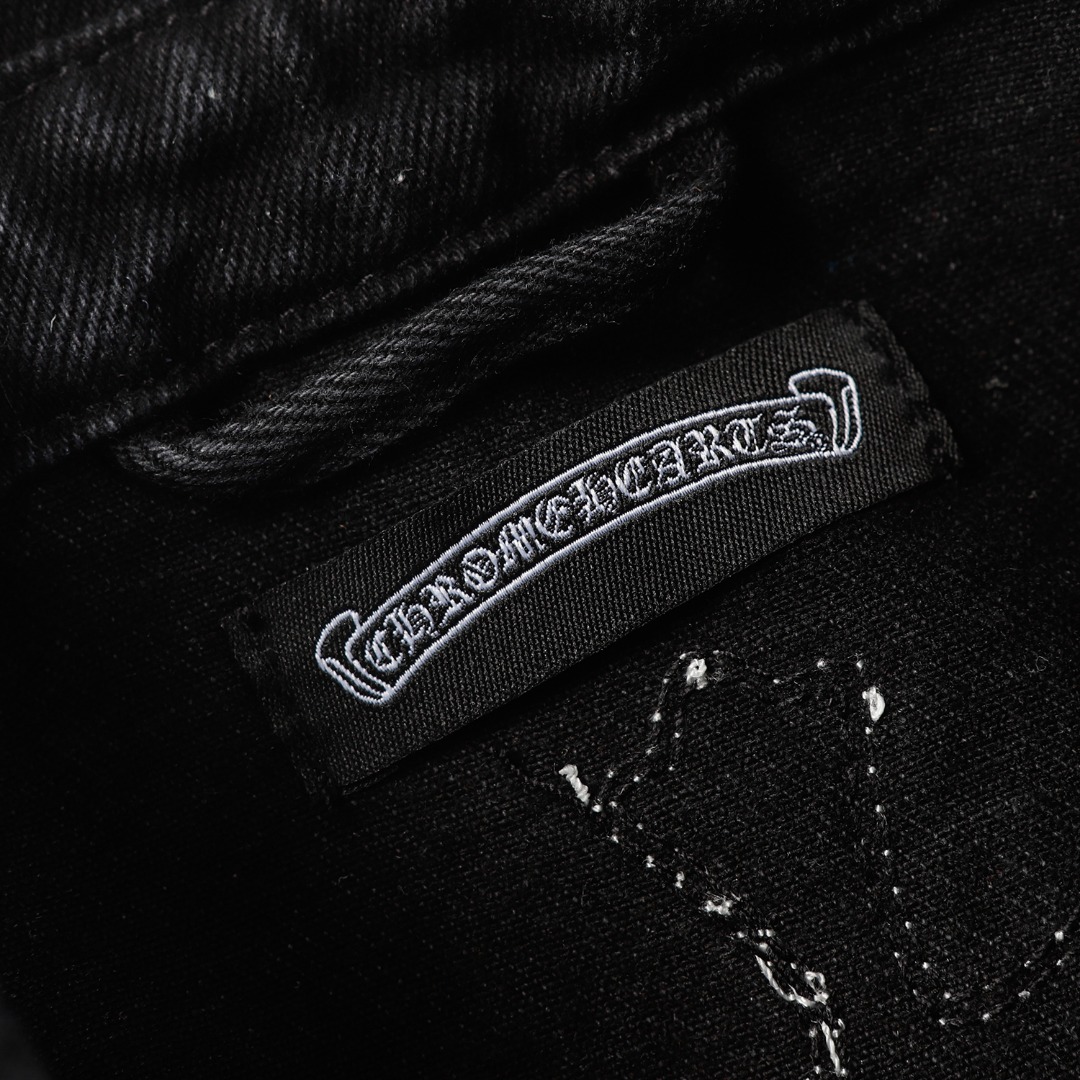 クロムハーツのジャケットです/ Chrome Hearts cross leather denim jacket（CH-5066）