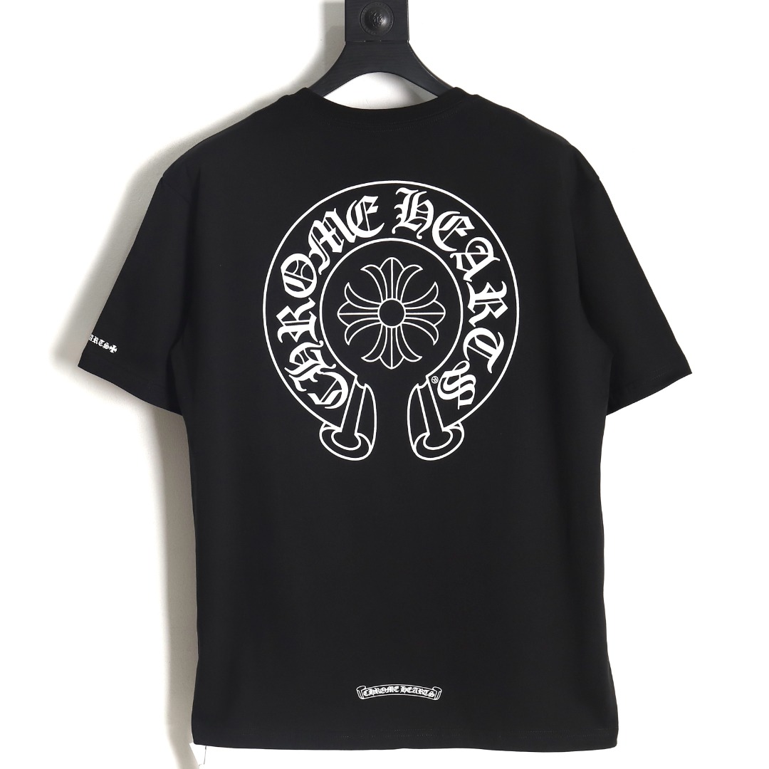 クロムハーツTシャツです/ Chrome Hearts horseshoe print short-sleeved T-shirt（CH-043）