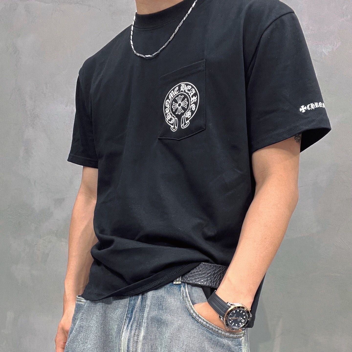 Chrome Hearts horseshoe print short-sleeved T-shirt（CH-043）