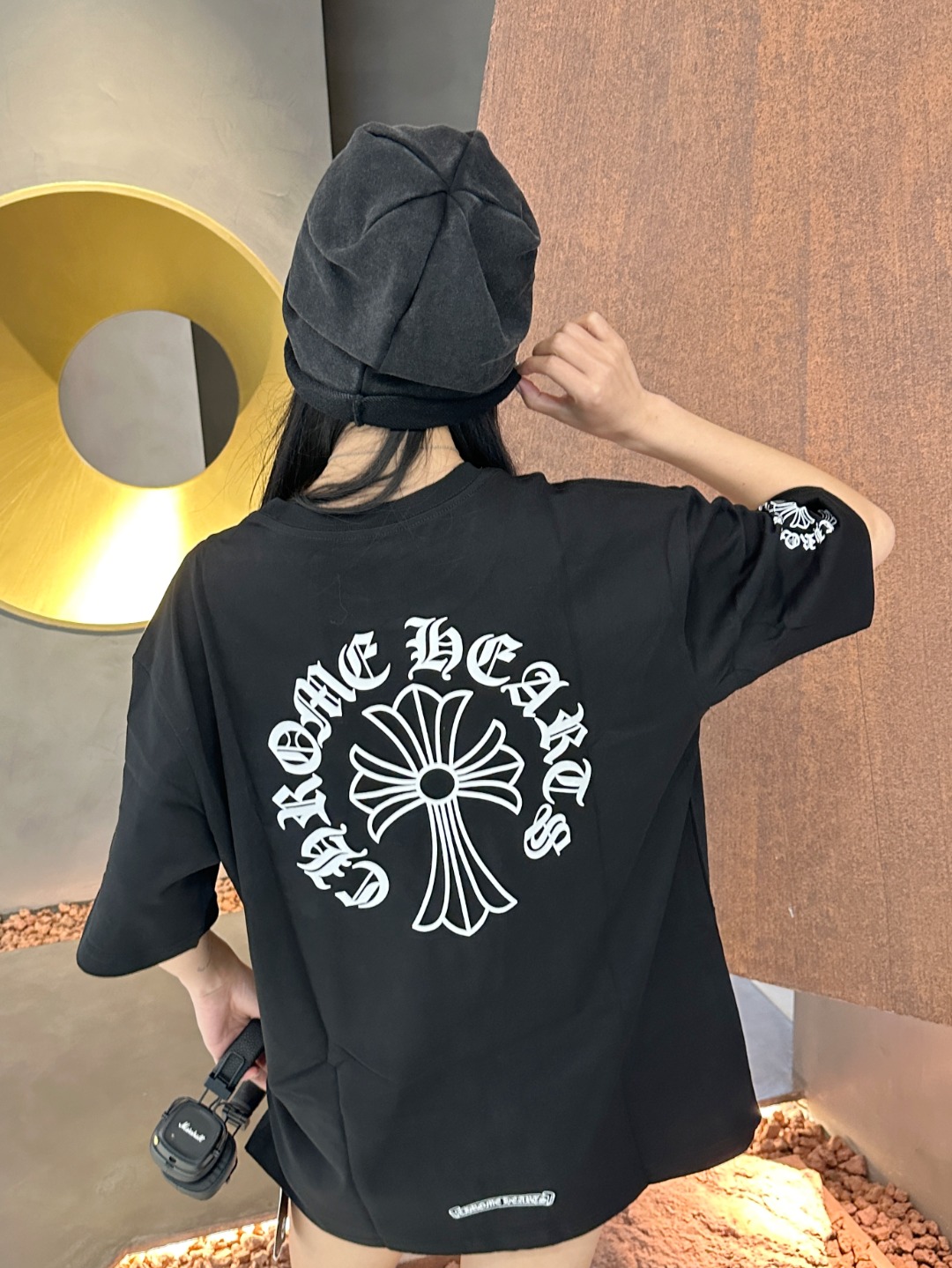 クロムハーツTシャツです/ 23/5000 Chrome Hearts Cross print short sleeve T-shirt（CH-052）