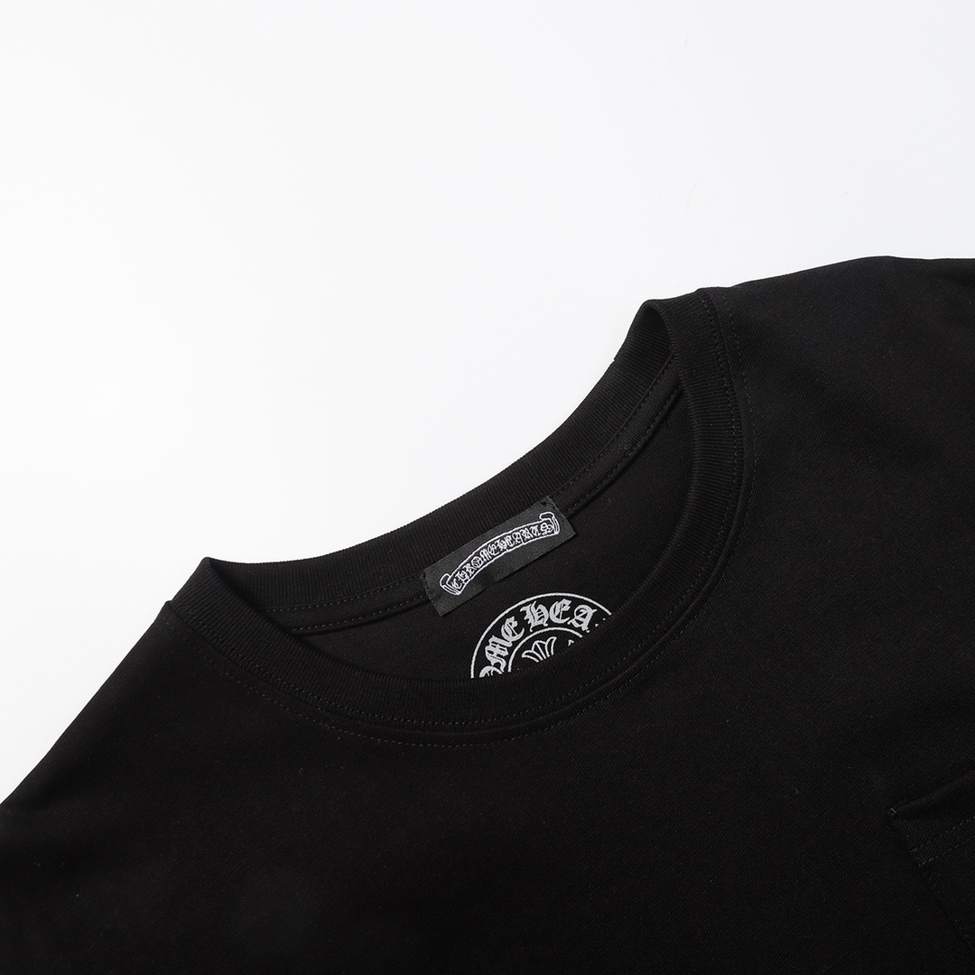 クロムハーツのシューツTシャツです/ Chrome Hearts Cross horseshoe print short sleeve T-shirtt（CH-0604）