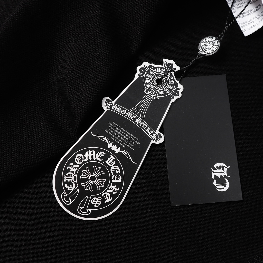 クロムハーツのシューツTシャツです/ Chrome Hearts Cross horseshoe print short sleeve T-shirtt（CH-0604）