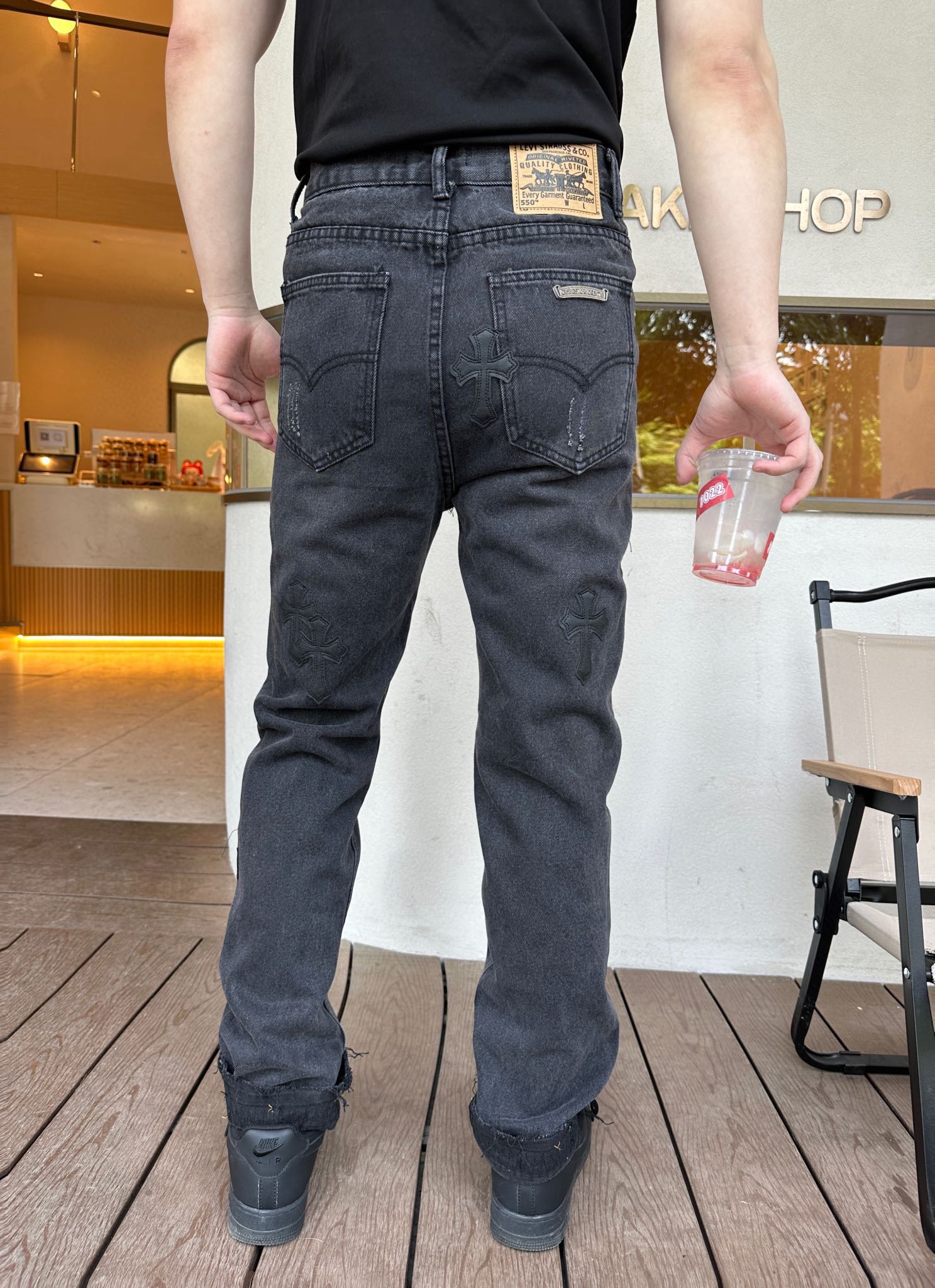 クロムハーツのクロスジーンズです/ Chromehearts SS23 cross cross jeans（CH-202302082）