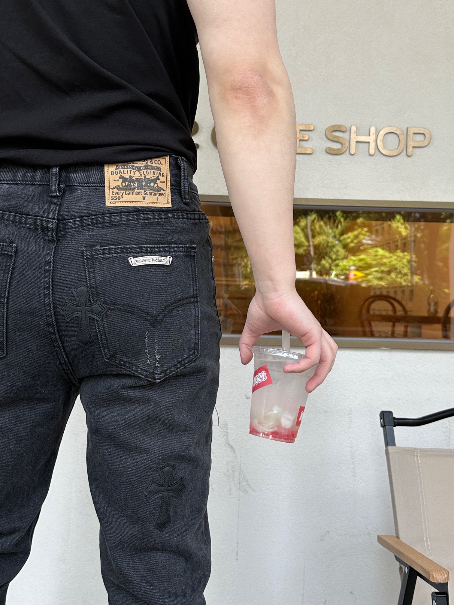 クロムハーツのクロスジーンズです/ Chromehearts SS23 cross cross jeans（CH-202302082）