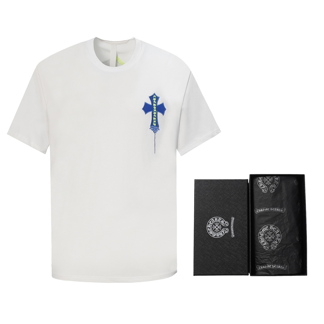 クロムハーツ十字架Tシャツ/ Chrome Hearts Cross short sleeve T-shirt（CH-8619）