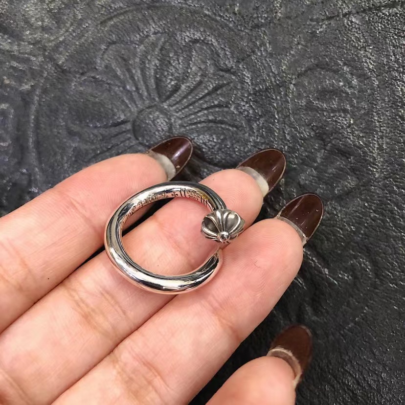 CHROME HEARTS クロムハーツ クロスボール ネイル リング  シルバー系（CH-JZ-391）