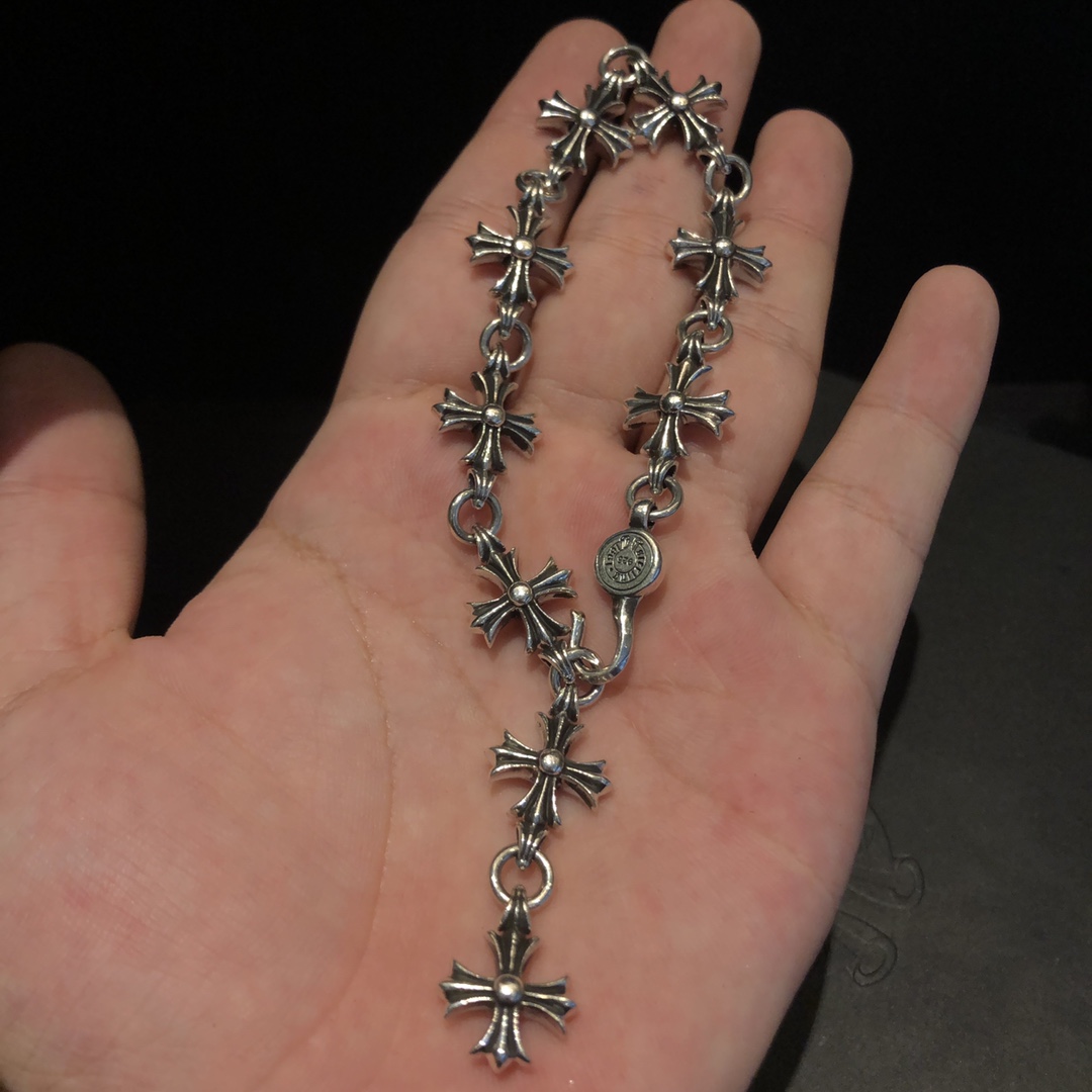 CHROME HEARTS クロムハーツ 9セクションクロスブレスレット（CH PLUS 手链）