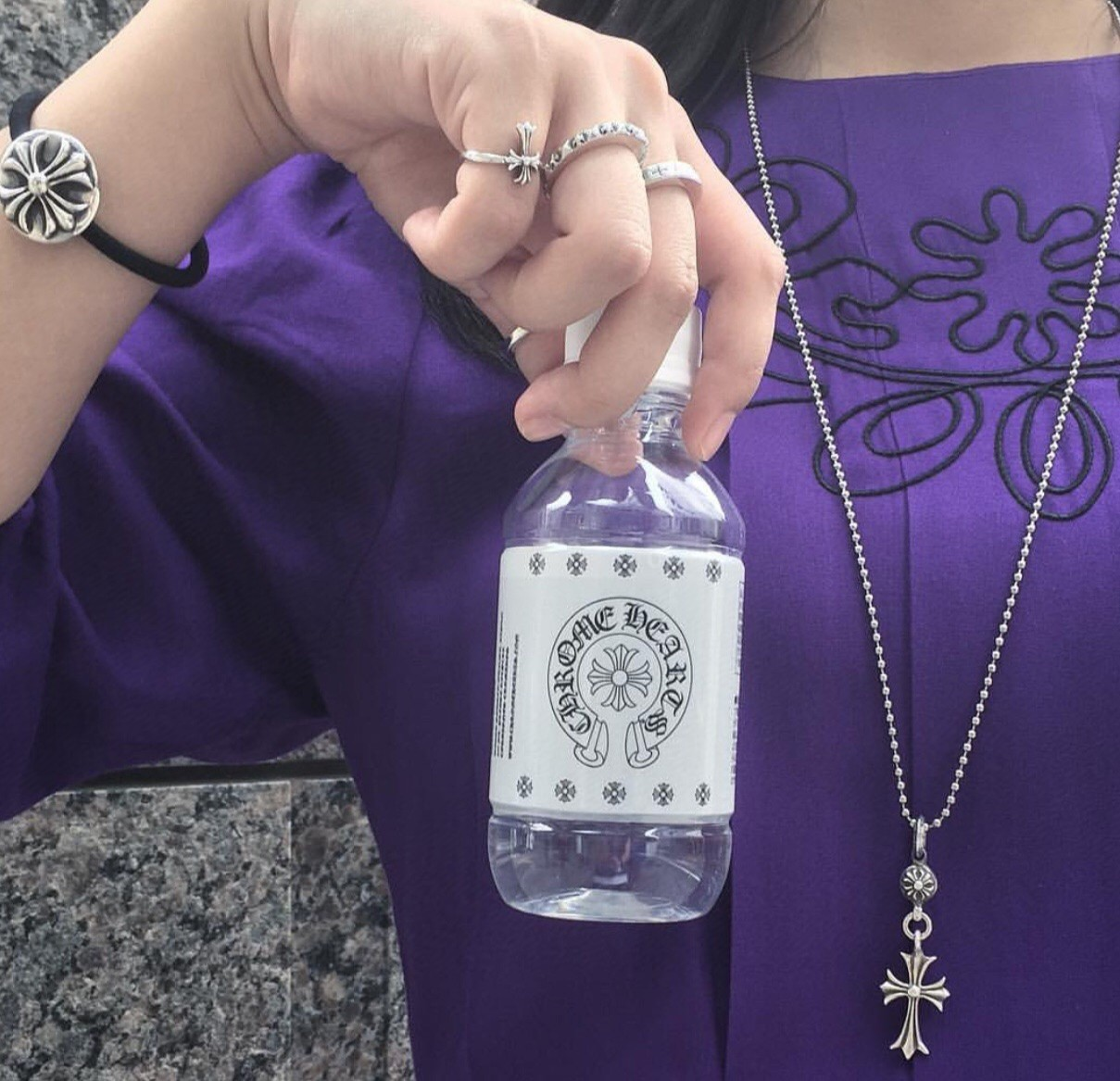 CHROME HEARTS クロムハーツ クラシックなクロスフラワーネックレス（CHROME HEARTS 003）