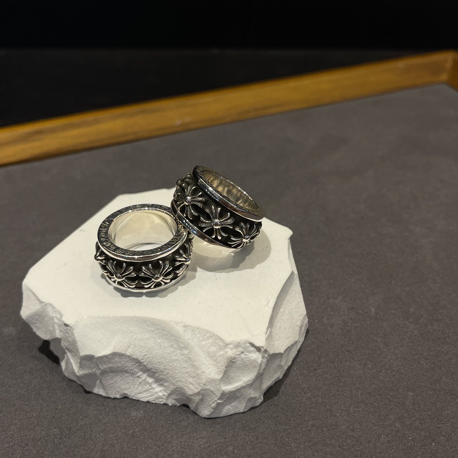 CHROME HEARTS クロムハーツ クロスフラワースピンリング（CHROME HEARTS 004）