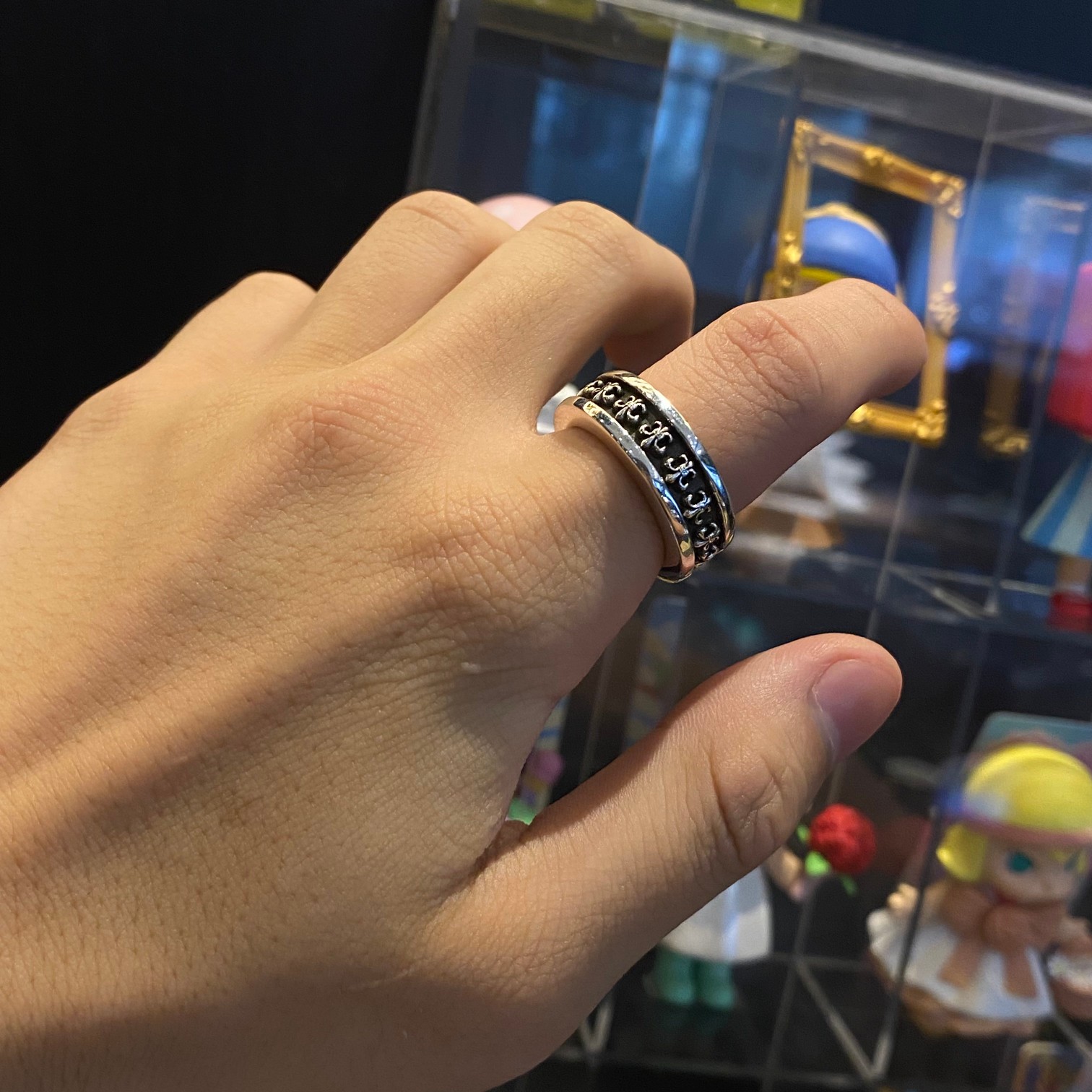 CHROME HEARTS クロムハーツ アンティーク加工を施した刻印リング （CHROME HEARTS 005）