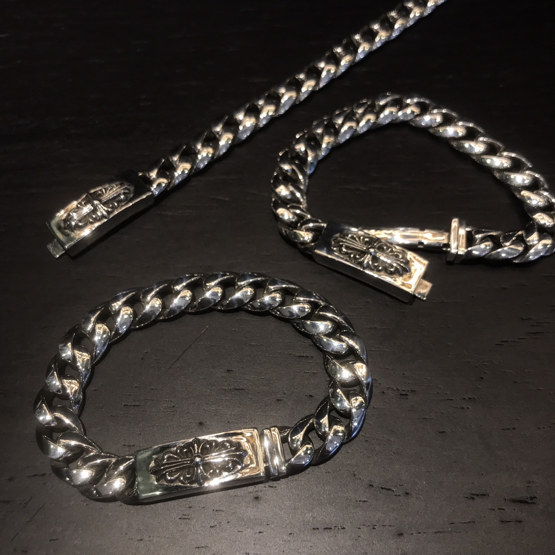 CHROME HEARTS クロムハーツ ロングクロスフラワーブレスレット（CHROME HEARTS 027）