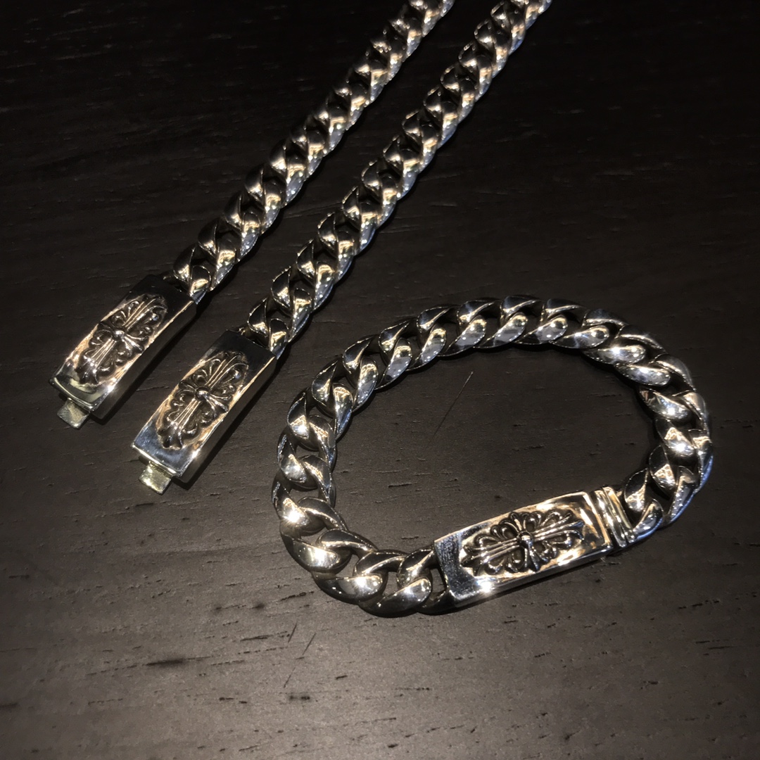 CHROME HEARTS クロムハーツ ロングクロスフラワーブレスレット（CHROME HEARTS 027）