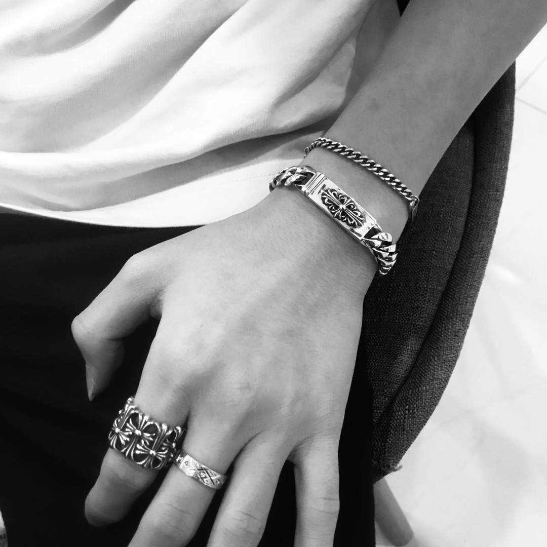 CHROME HEARTS クロムハーツ ロングクロスフラワーブレスレット（CHROME HEARTS 027）