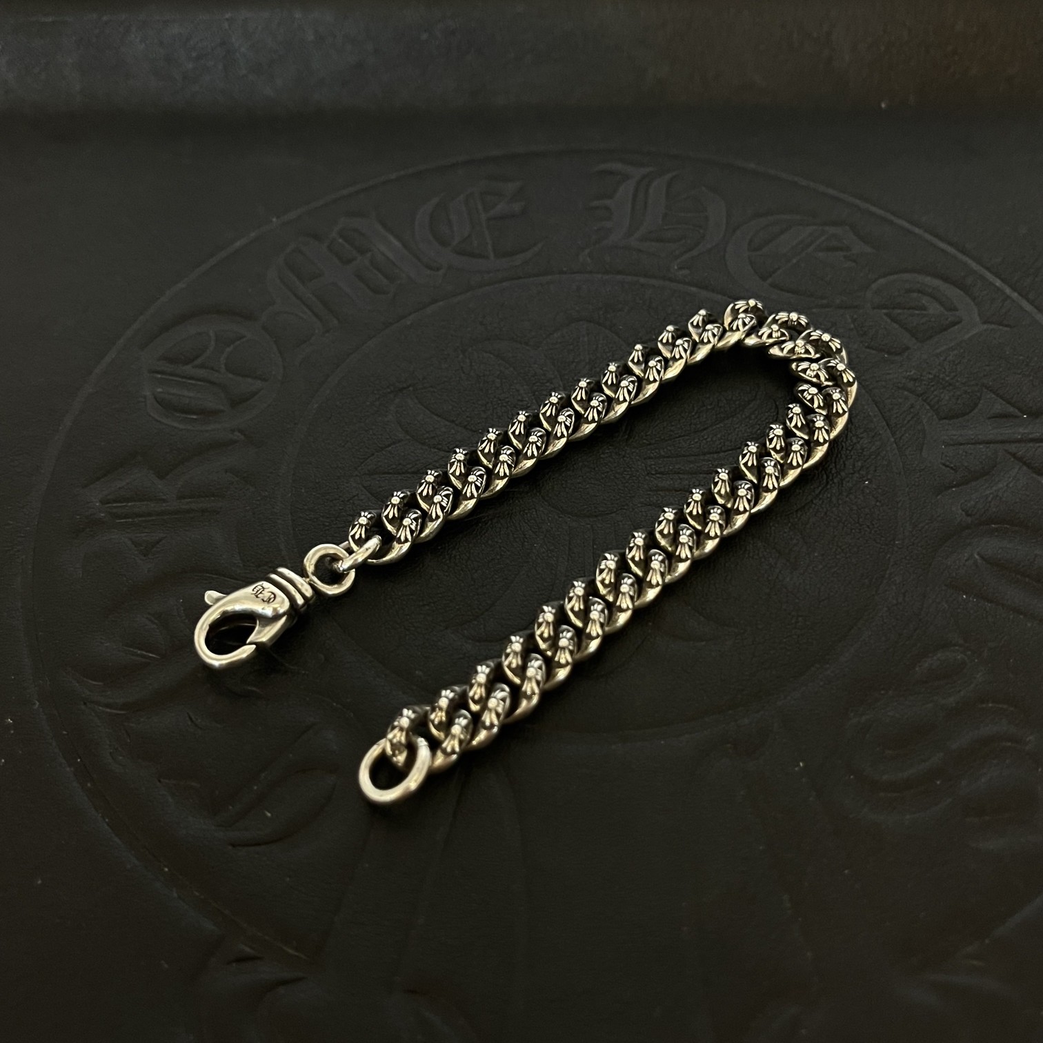 CHROME HEARTS クロムハーツ フルフラワーチェーンクロスブレスレット（CHROME HEARTS 031）