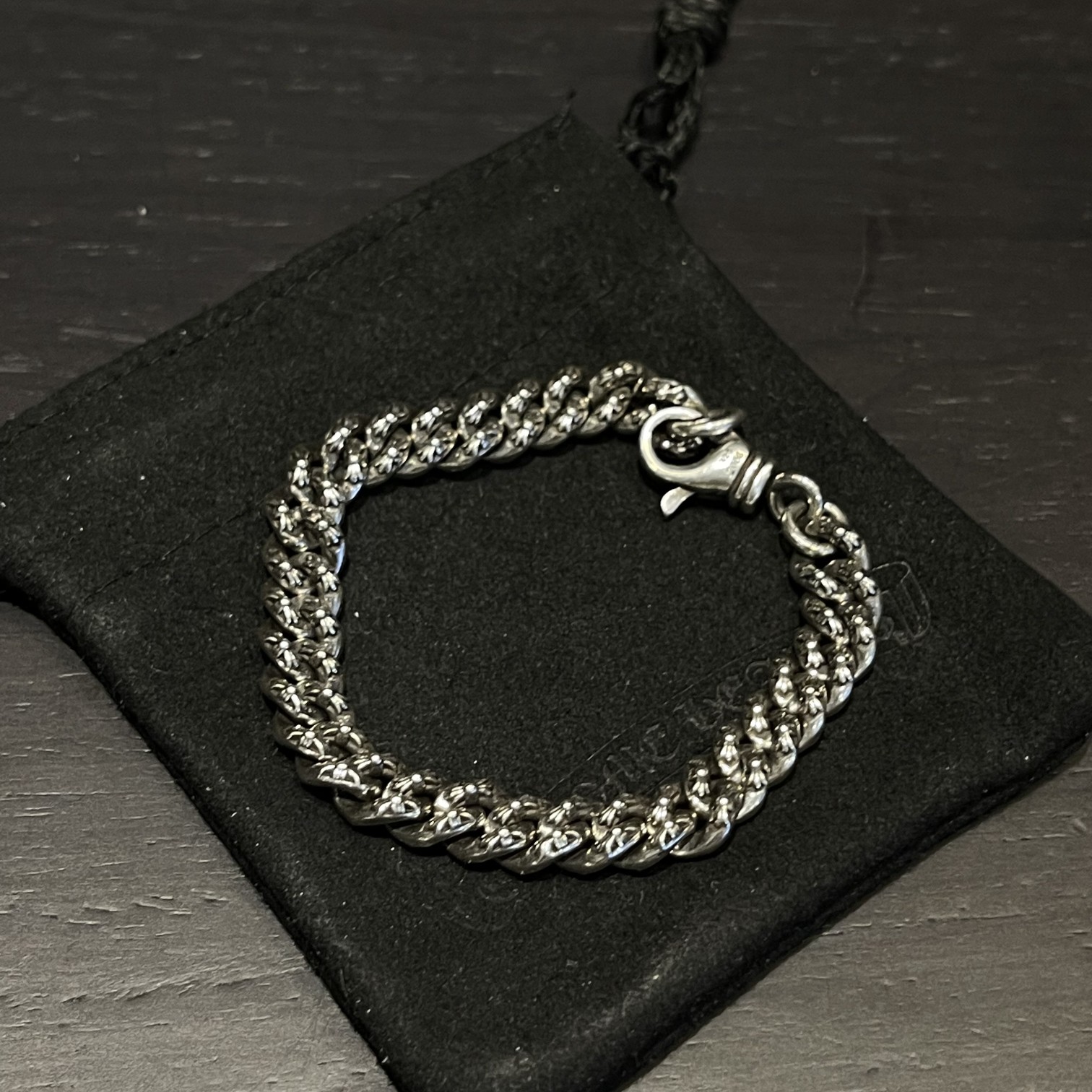 CHROME HEARTS クロムハーツ フルフラワーチェーンクロスブレスレット（CHROME HEARTS 031）