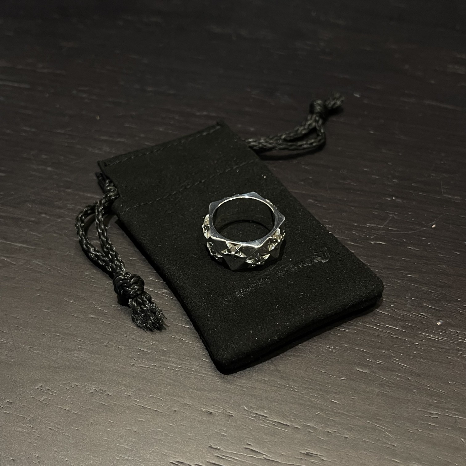 CHROME HEARTS クロムハーツ ダイヤモンド型の五芒星リング（CHROME HEARTS 040）