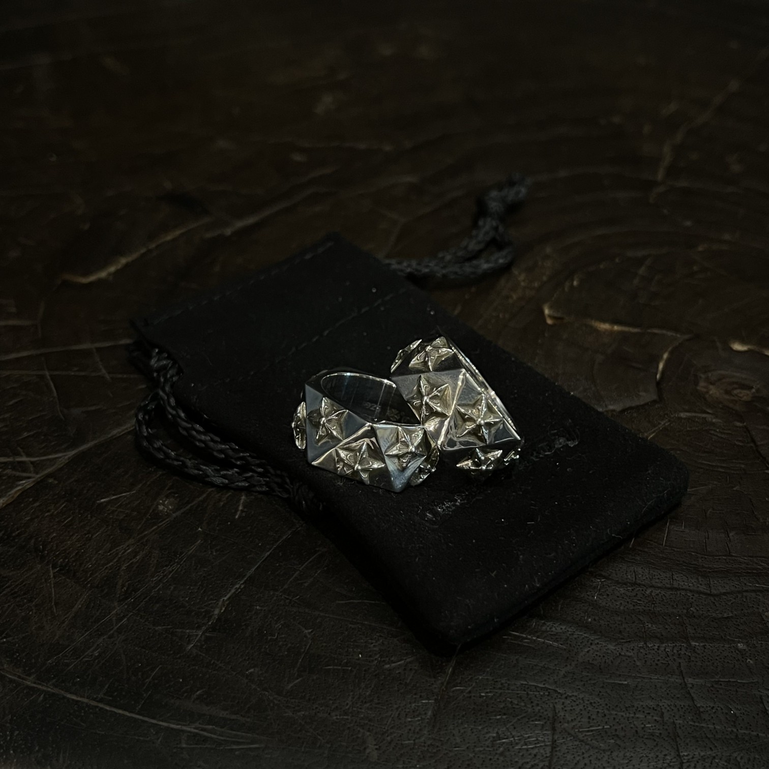 CHROME HEARTS クロムハーツ ダイヤモンド型の五芒星リング（CHROME HEARTS 040）