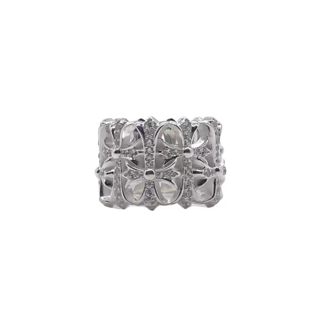 CHROME HEARTS White gold burial ring（CHROME HEARTS 049）