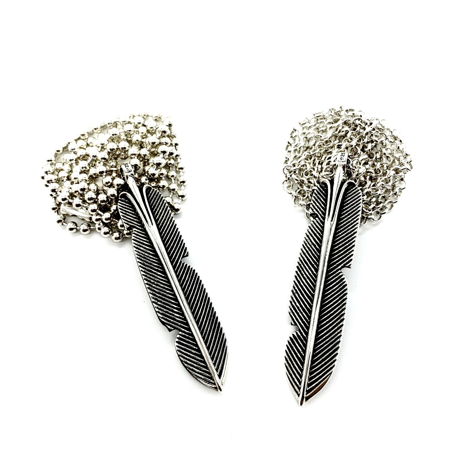 CHROME HEARTS クロムハーツ 羽のネックレス-ボールチェーン/パールチェーン（CHROME HEARTS 051）