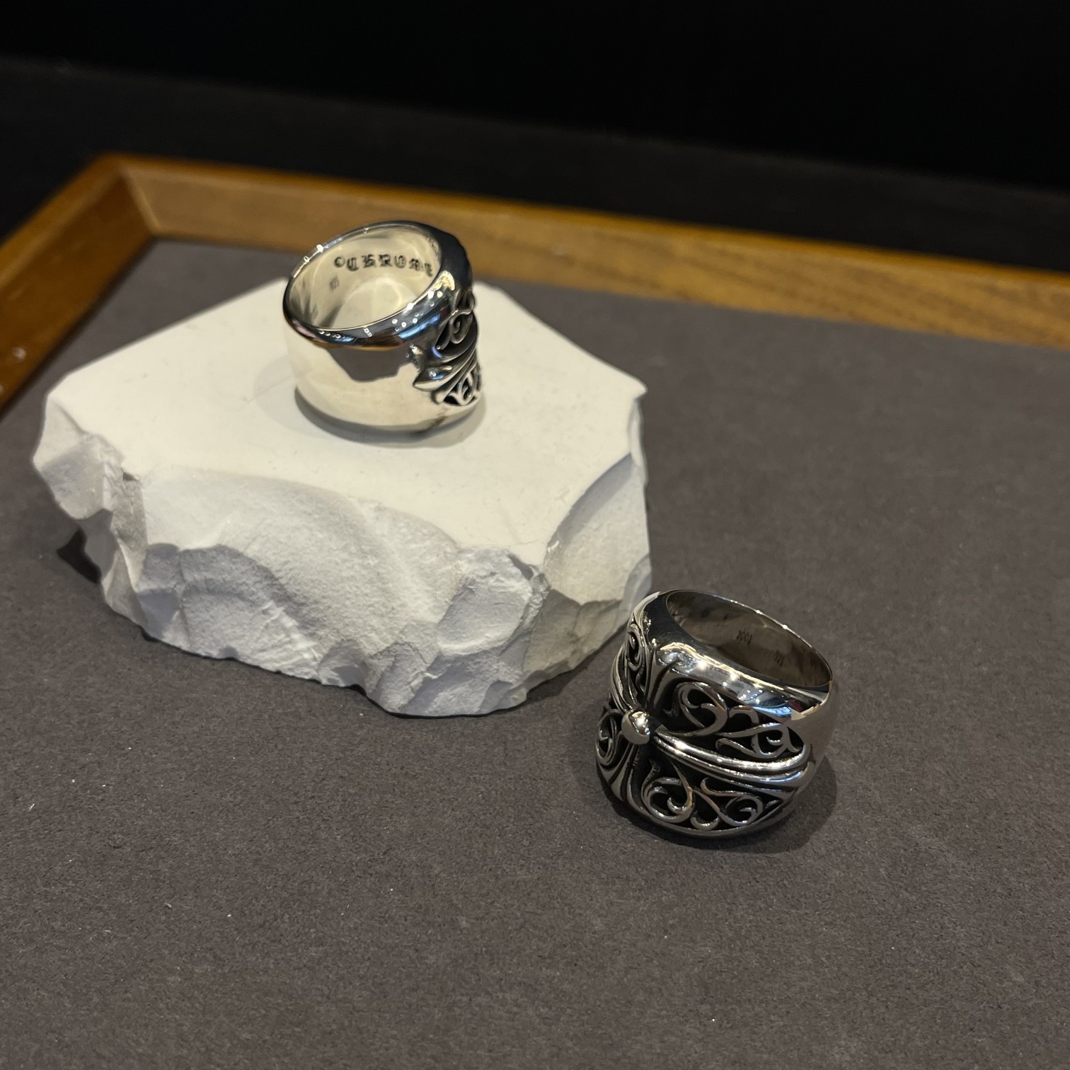 CHROME HEARTS クロムハーツ  ブドウの木クロスリング（CHROME HEARTS 066）