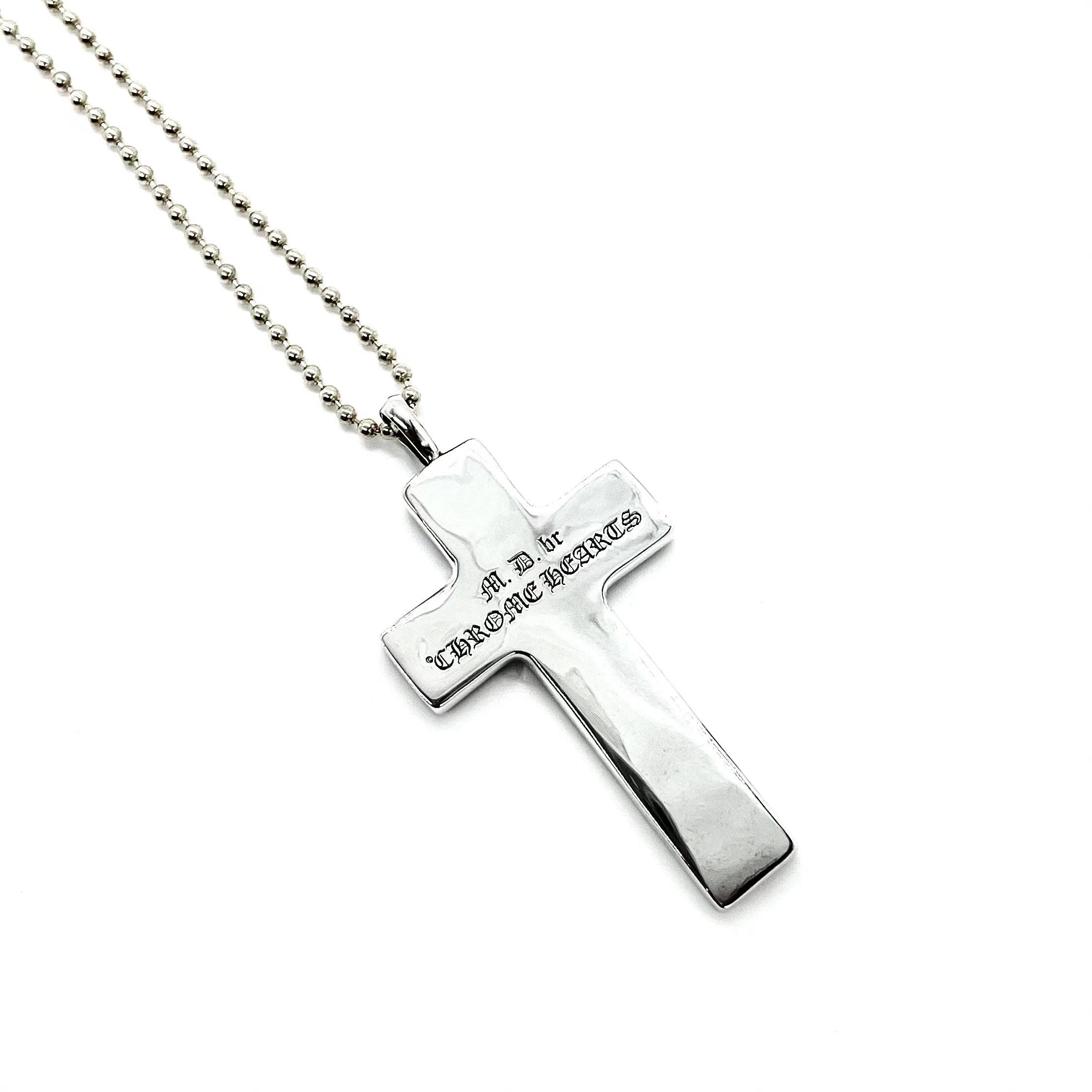 CHROME HEARTS クロムハーツ 龍眼模様クロスチェーン（CHROME HEARTS 072）