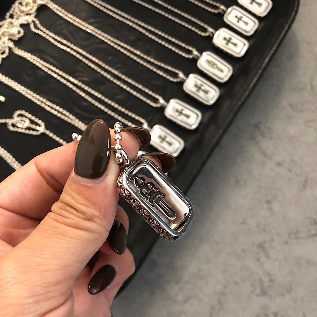CHROME HEARTS クロムハーツ 両面回転スクエアネックレス（CHROME HEARTS 076）