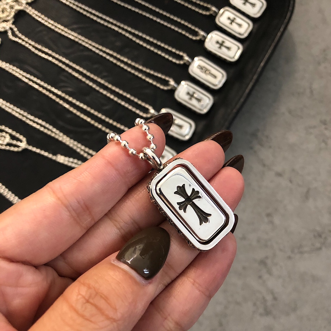 CHROME HEARTS クロムハーツ 両面回転スクエアネックレス（CHROME HEARTS 076）