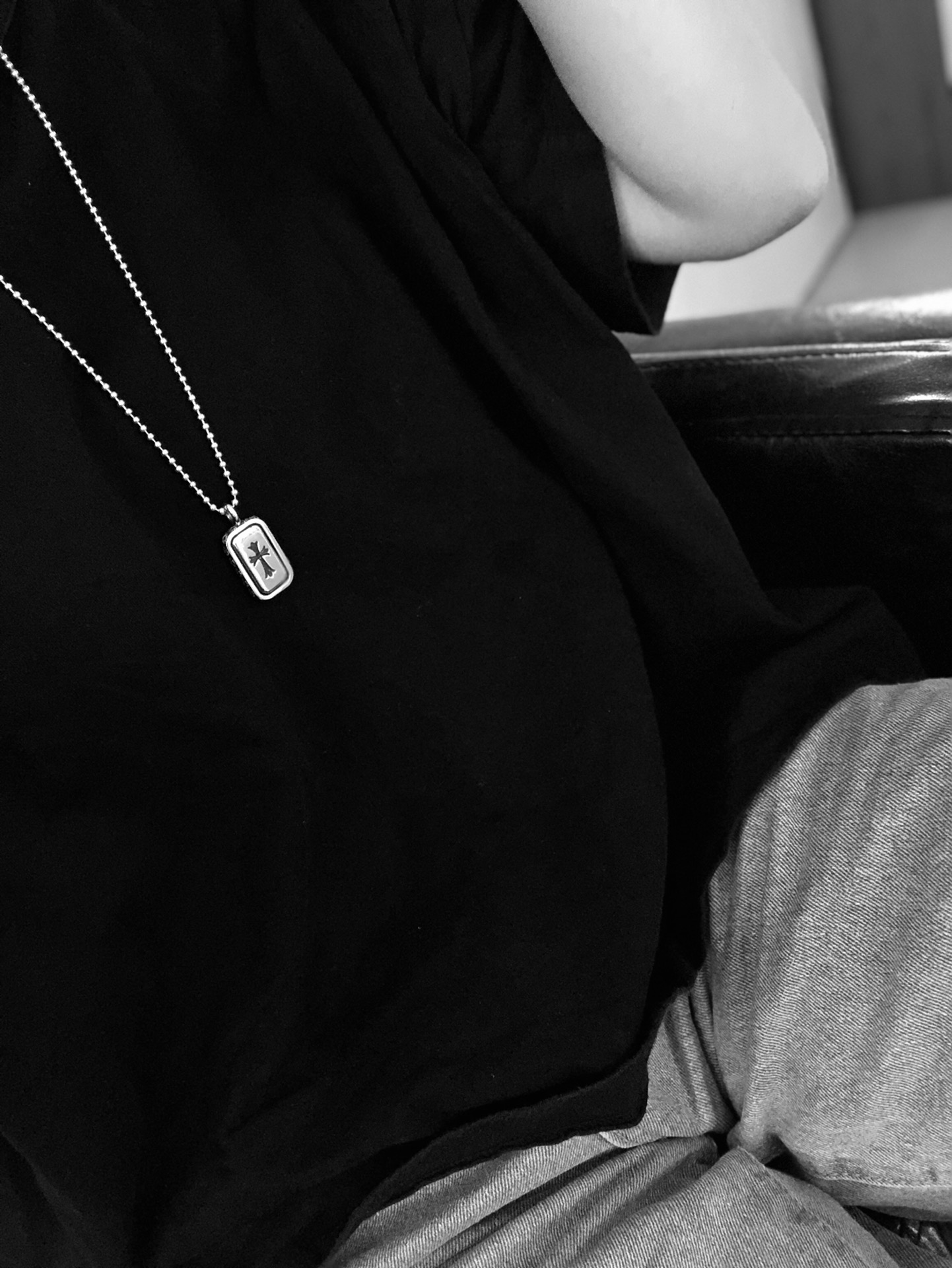 CHROME HEARTS クロムハーツ 両面回転スクエアネックレス（CHROME HEARTS 076）