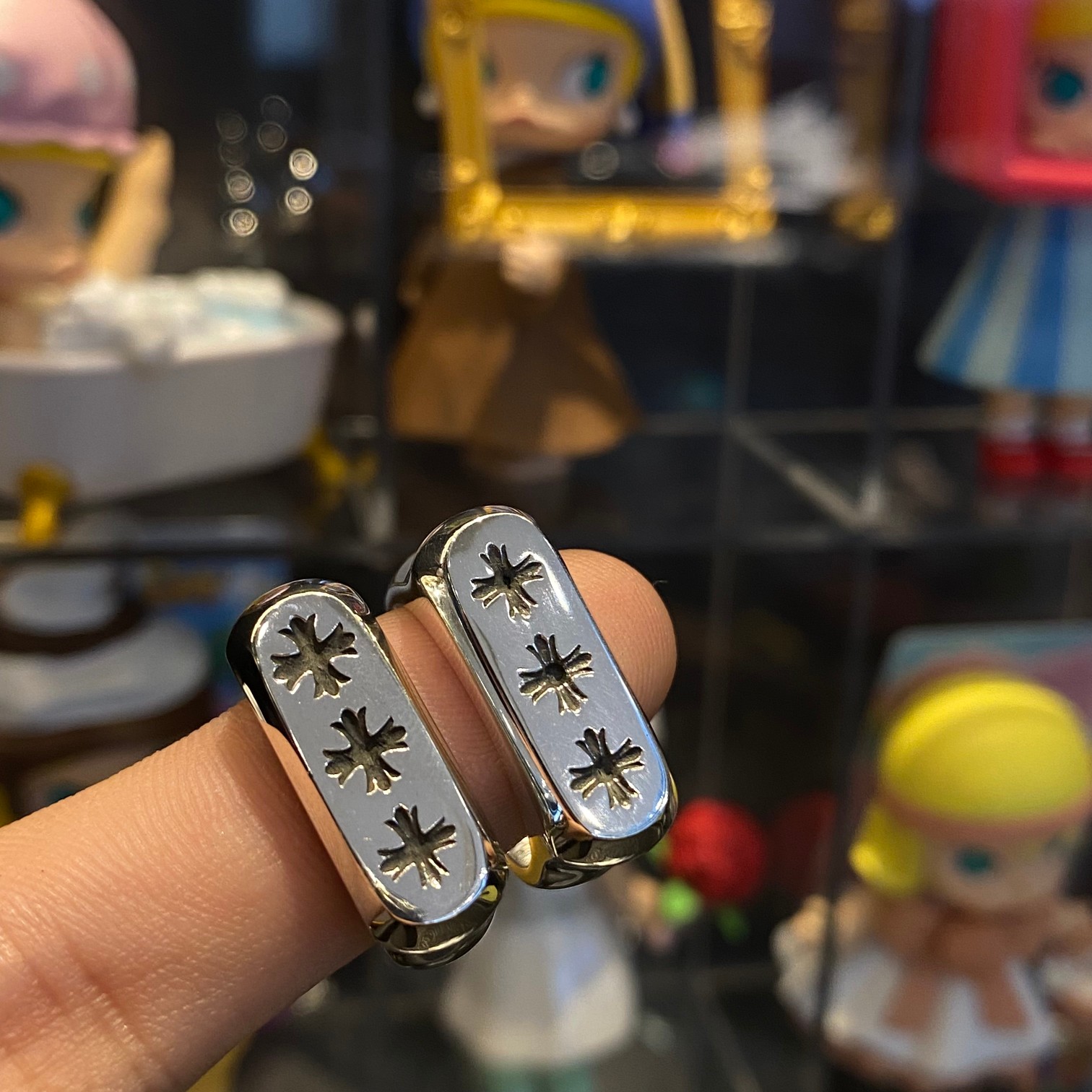 CHROME HEARTS クロムハーツ スリークロスフラワーグロッシーリング（CHROME HEARTS 081）