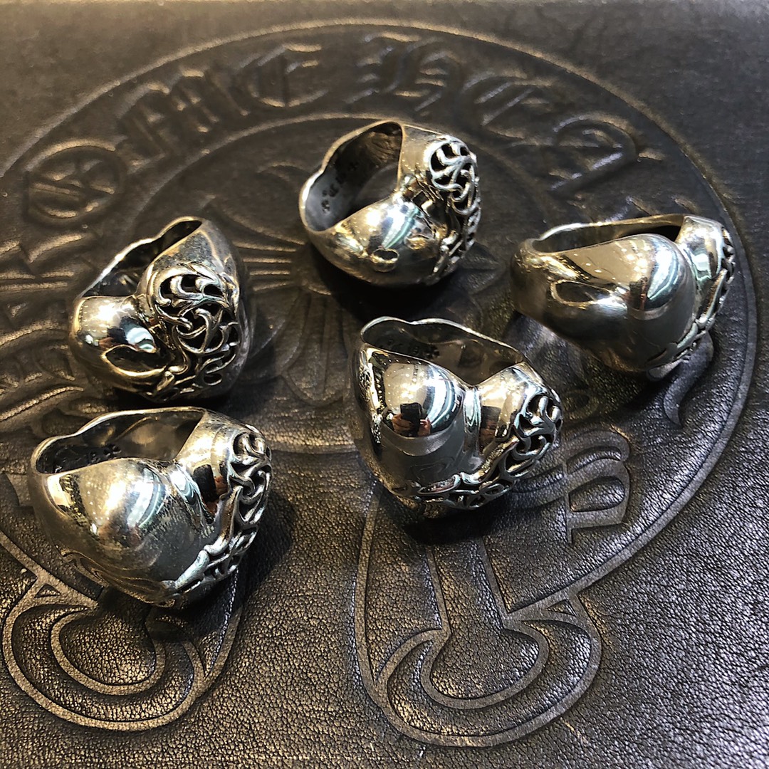 CHROME HEARTS クロムハーツ ハート型つるの花リング（CHROME HEARTS 085）