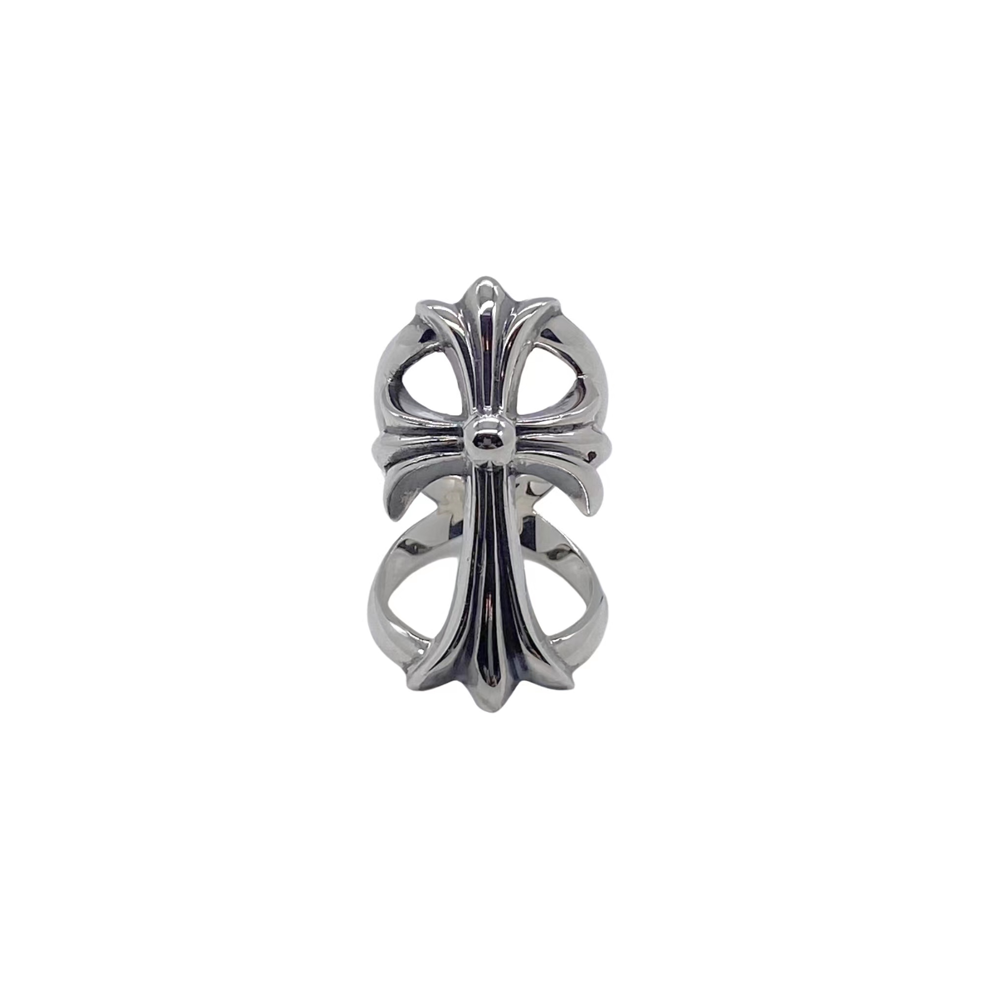 CHROME HEARTS Large Cross Hollow Ring（CHROME HEARTS 091）