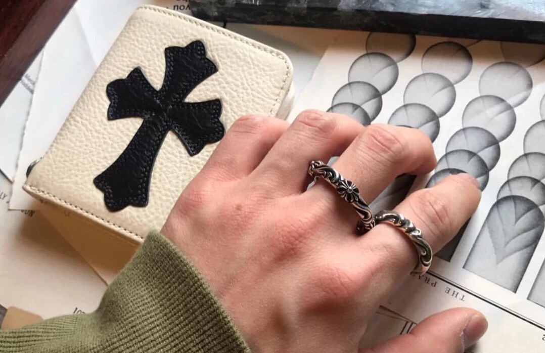 CHROME HEARTS クロムハーツ パレススクエアクロスフラワーリング（CHROME HEARTS 092）