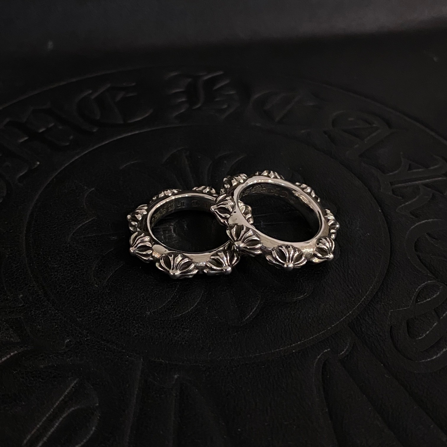 CHROME HEARTS クロムハーツ 十字花輪リング（CHROME HEARTS 095）