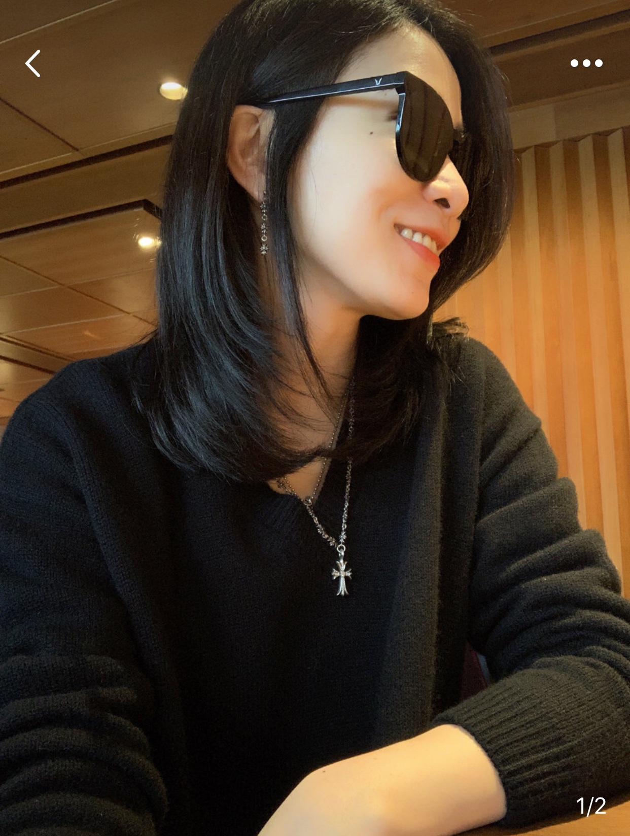 CHROME HEARTS クロムハーツ 3セクションクロスフラワーイヤリング（CHROME HEARTS 111）