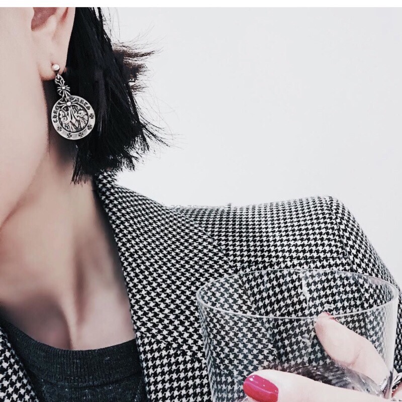 CHROME HEARTS クロムハーツ クロスソードラウンドピアス（CHROME HEARTS 125）