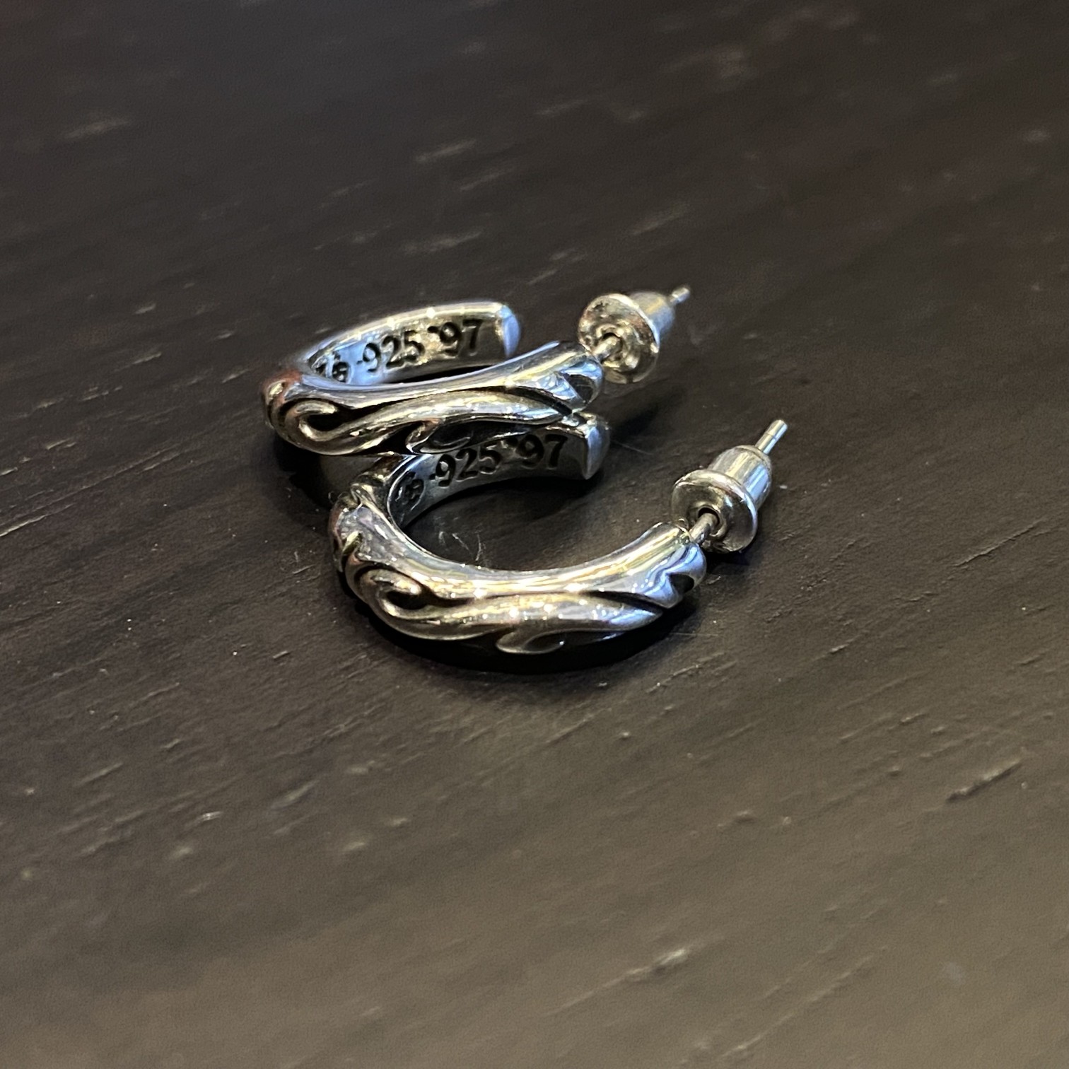 CHROME HEARTS クロムハーツ つるハーフフープイヤリング（CHROME HEARTS 134）