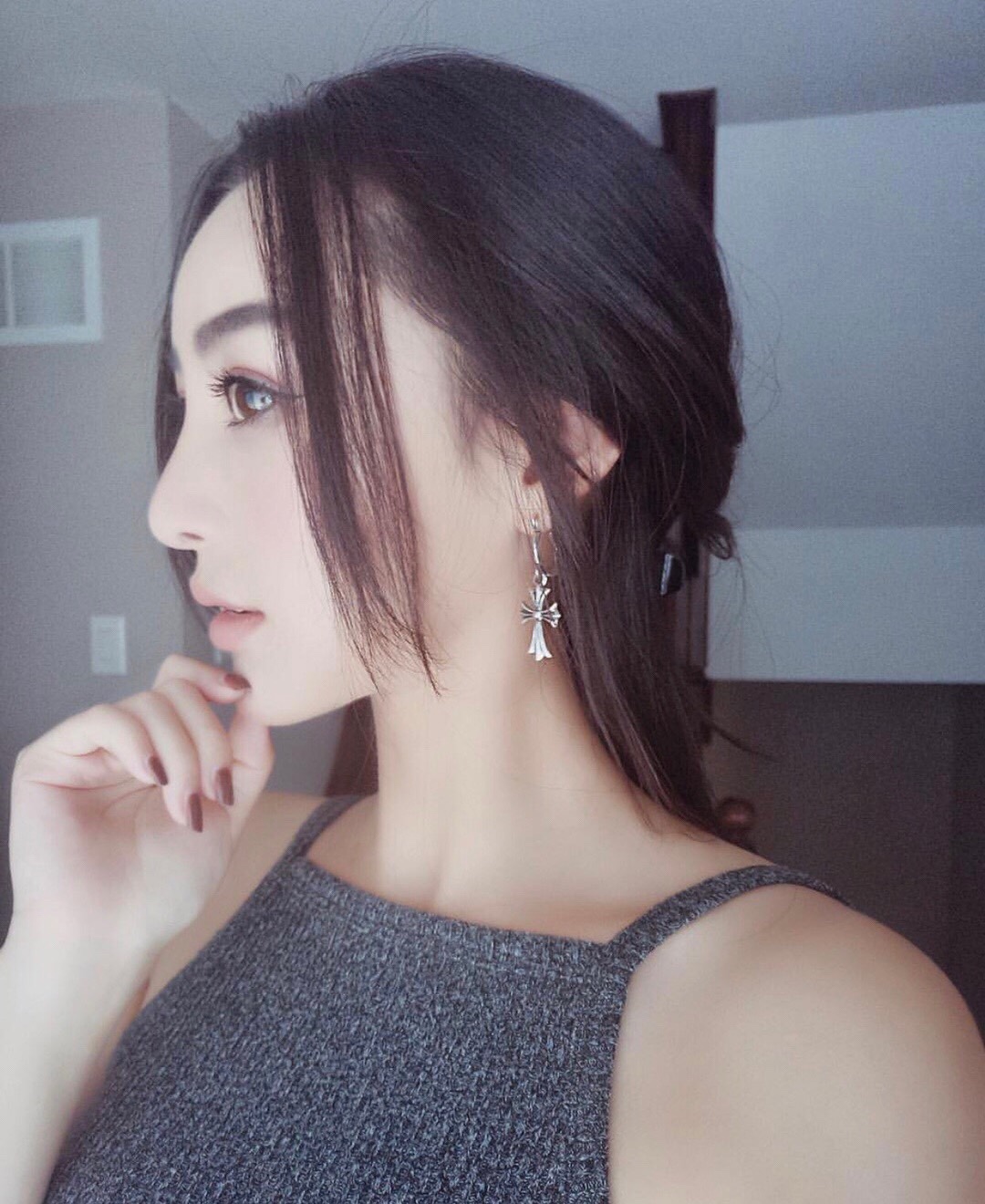 CHROME HEARTS クロムハーツ 大きめのクロスピアス（CHROME HEARTS 139）