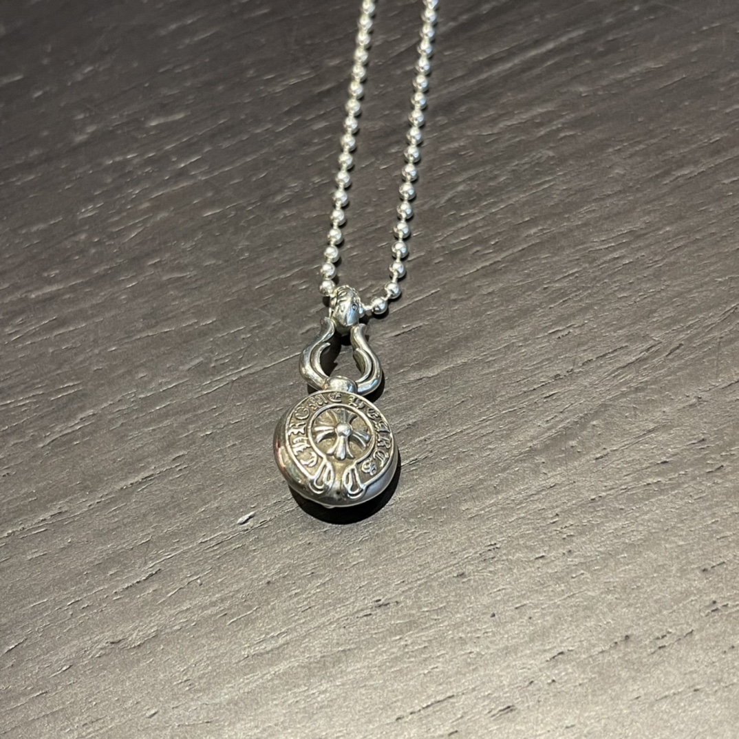 CHROME HEARTS クロムハーツ スモールクロスホースシューひょうたんネックレス（CHROME HEARTS 142）